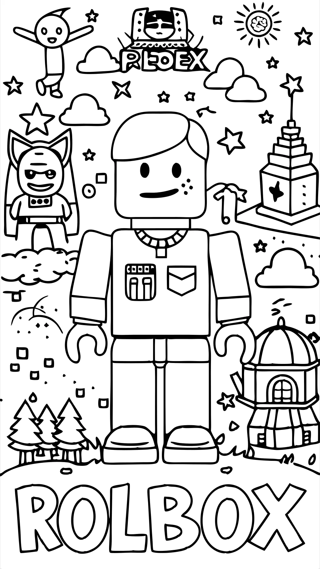 coloring pages roblox